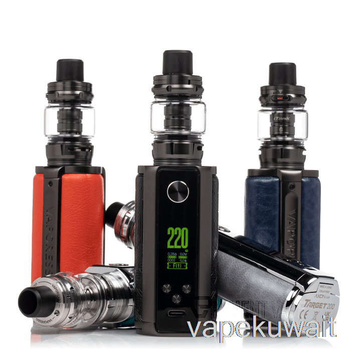 مجموعة Vaperesso Target 200 Starter Kit [إيتانك 2] مجموعة كبسولات Vape باللون الوردي الكريمي